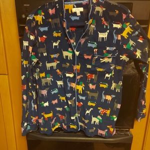 Secret Treasures microfiber fleece pj top doggies puppies hats tops medium
